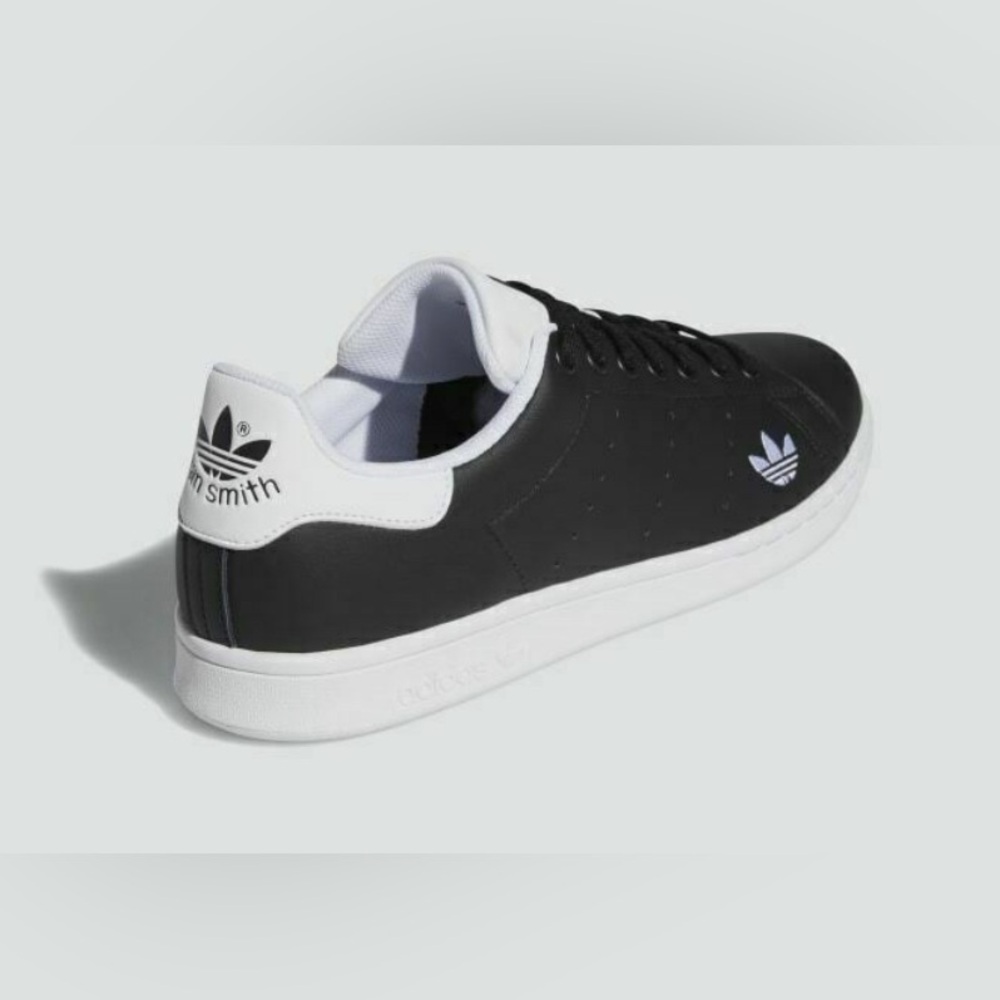 EUC [Adidas] Originals Stan Smith J 'Black/White Low-Top Sneakers Youth Kids 3.5 - Picture 3 of 15